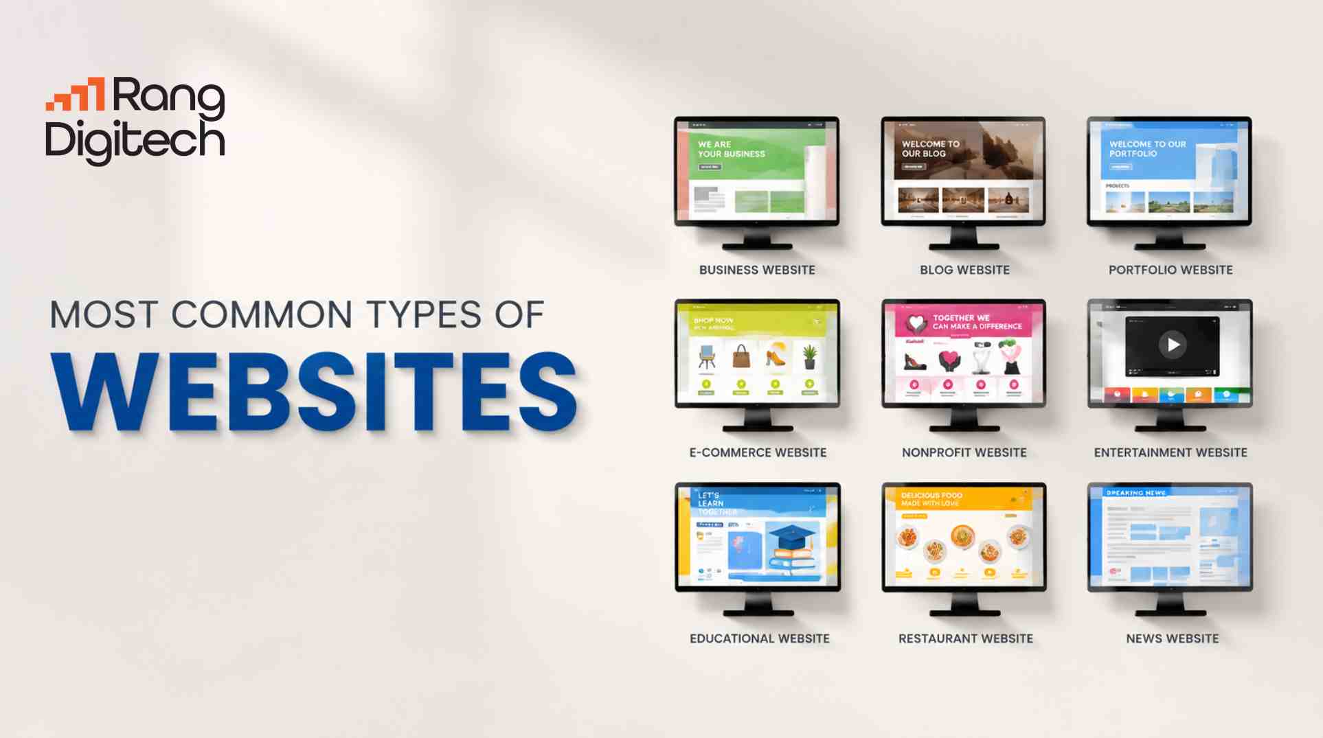 Types of Websites: Static, Dynamic, Ecommerce, CMS