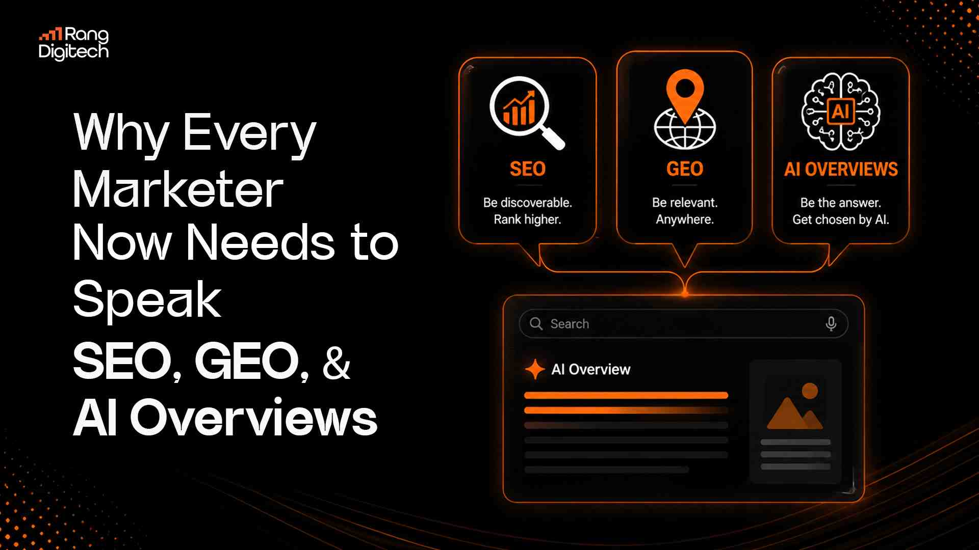 Why Every Marketer Now Needs to Speak Fluent SEO, GEO, and AI Overviews
